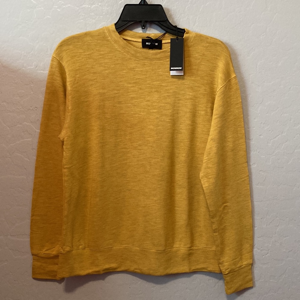 $134 MONROW SUPER SOFT BOYFRIEND SWEATER | XS